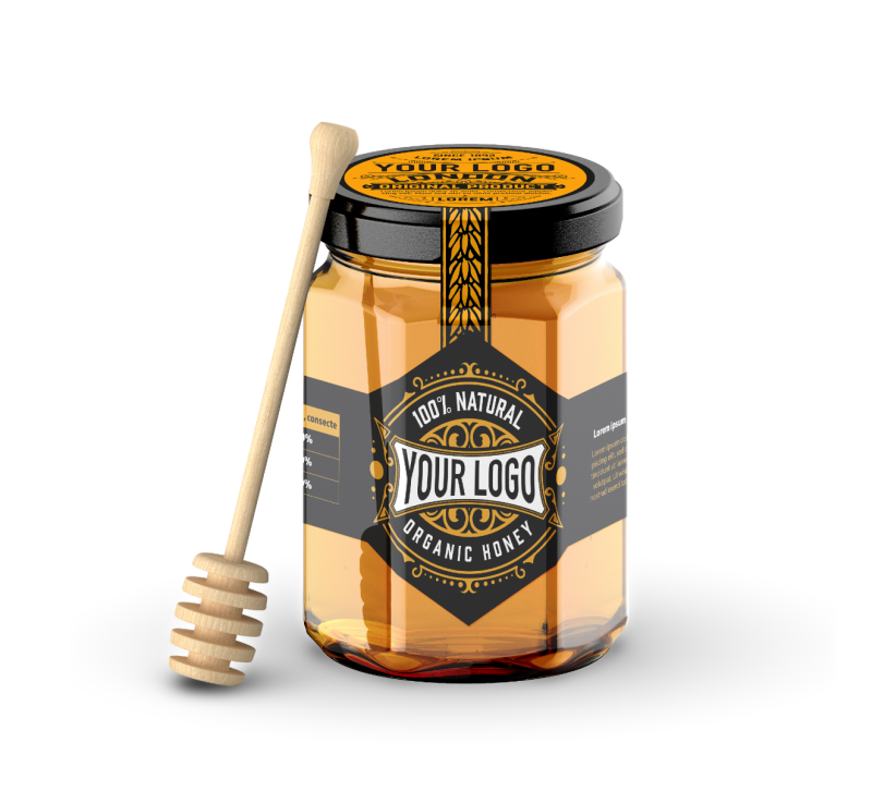 Custom Honey Jar Labels, Honey Label Printing